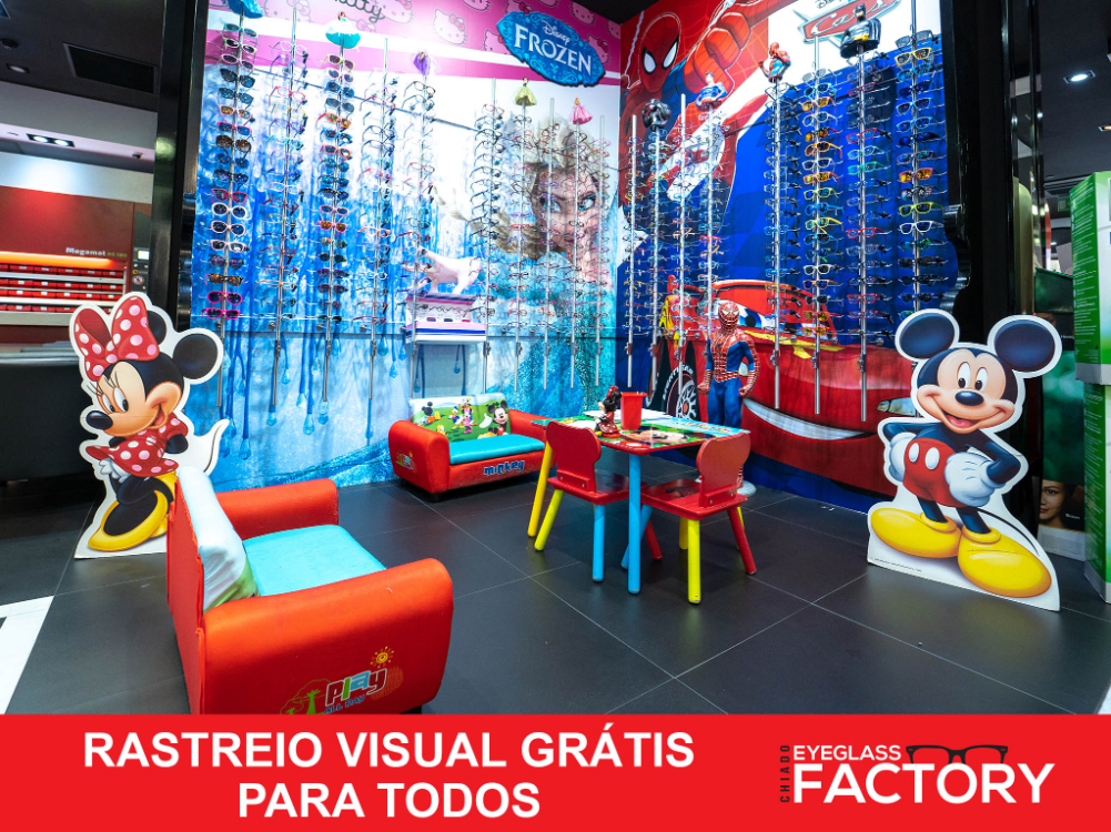 Na nossa ótica de criança, o rastreio visual é grátis!