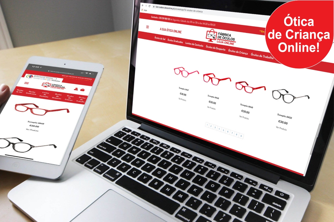 Encontre uma ótica infantil… à distância de um clique!